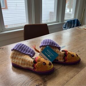 Garnet Hill NWT Boiled Wool Lion Slippers